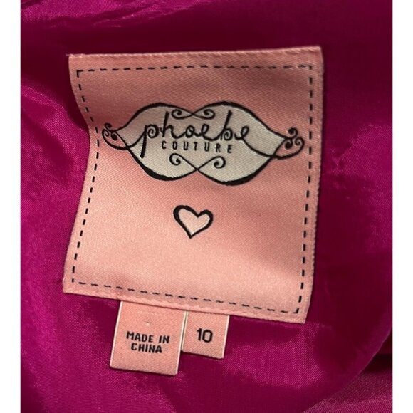 Phoebe Couture Sz 10 SILK One Shoulder Pleated Ruched Side Zip Formal Mini Dress - Picture 4 of 6